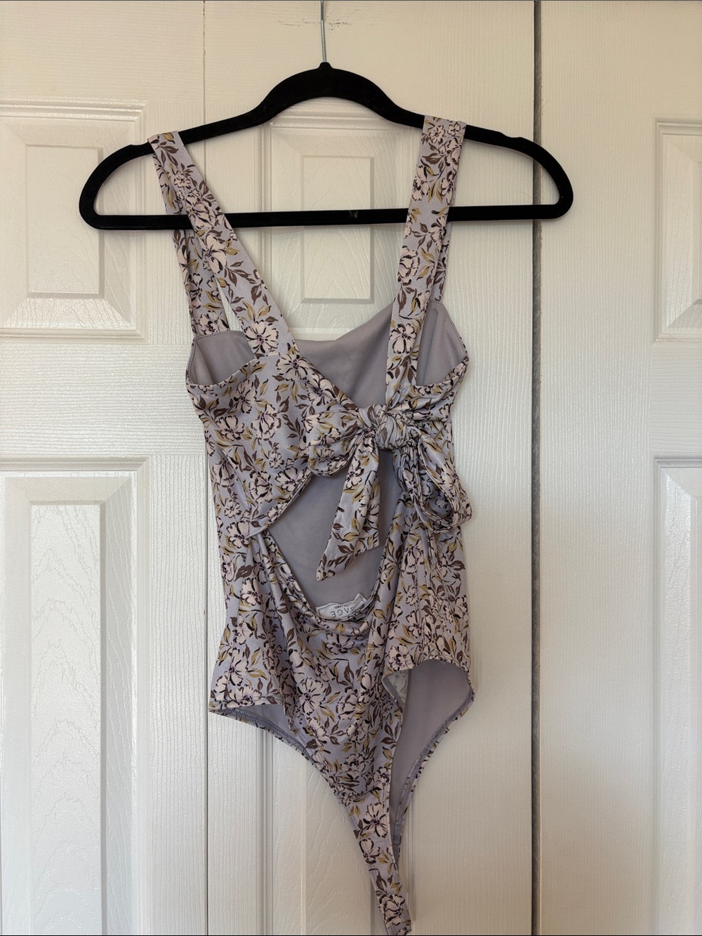 Sage the label Lavender Floral Tie-back Bodysuit